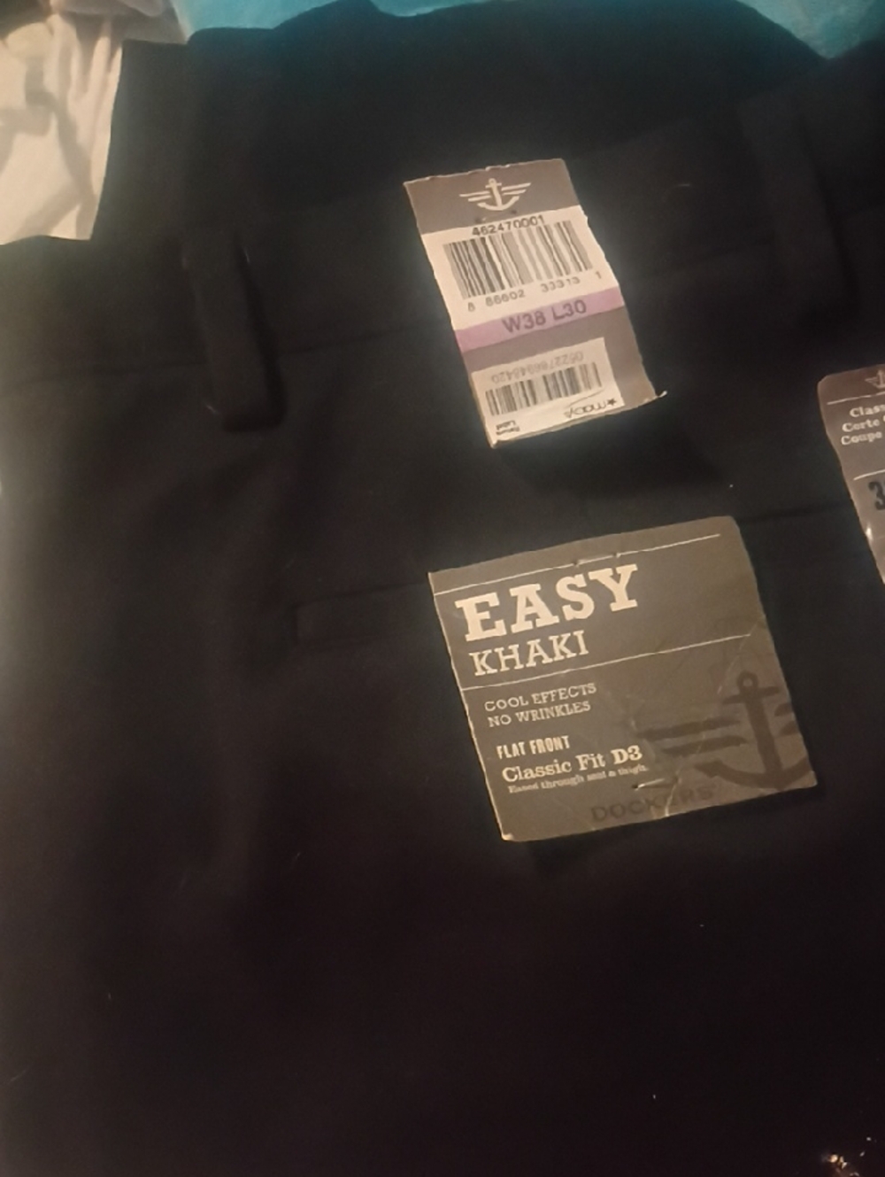 Dockers Black Easy Khaki Flat Front Pants